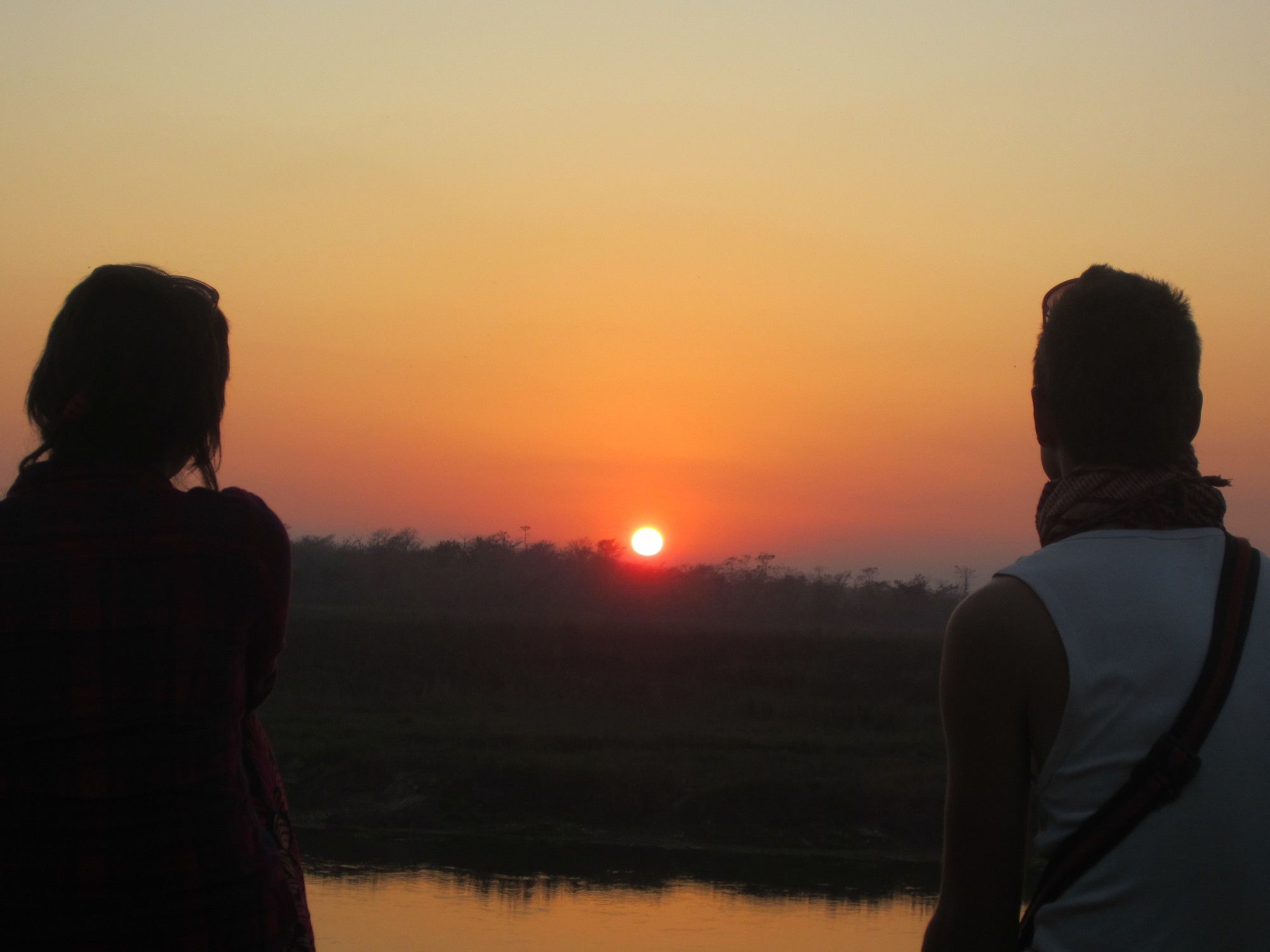 Jungle Sunset Camp Hotel Sauraha Ngoại thất bức ảnh